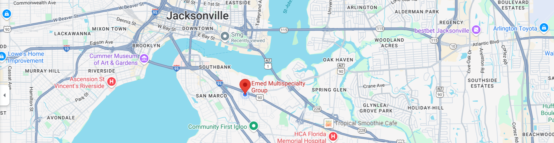 Jacksonville Map